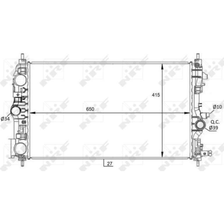 Kühler, Motorkühlung 59076