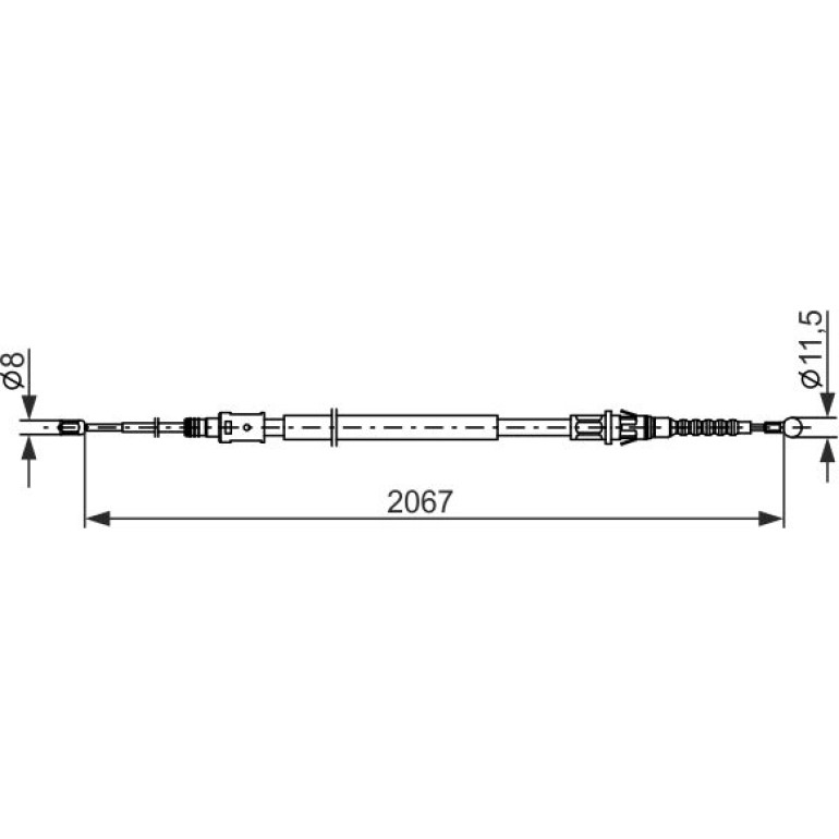 Handbremsseil 1987482869 Handbremsseil 1987482869