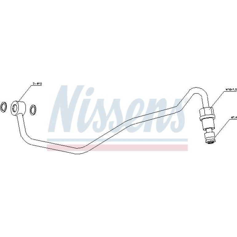 NISSENS Ölleitung, Lader 935206 NISSENS Ölleitung, Lader 935206