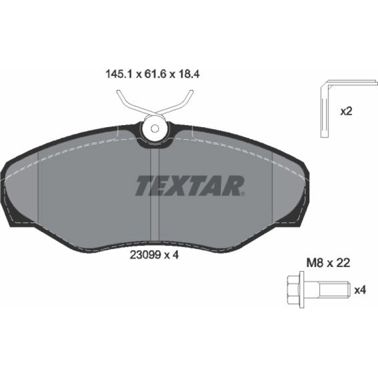 Bremsbelagsatz Renault P. Trafic 01-/Vivaro 01-/Espace 98- Ohne Sensor Slim End 2309902 Bremsbelagsatz Renault P. Trafic 01-/Vivaro 01-/Espace 98- Ohne Sensor Slim End 2309902