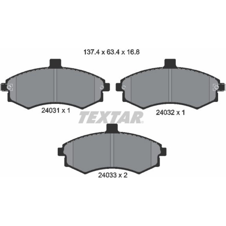 Bremsbelagsatz Hyundai P. Elantra 00-/Matrix 01-05 2403101 Bremsbelagsatz Hyundai P. Elantra 00-/Matrix 01-05 2403101