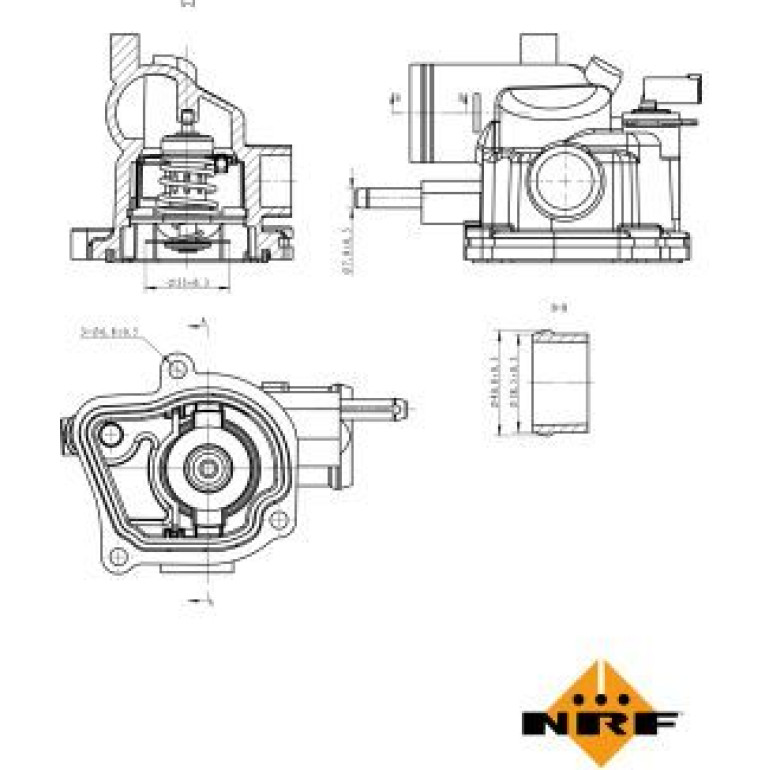 NRF Thermostat, Kühlmittel 725153 NRF Thermostat, Kühlmittel 725153
