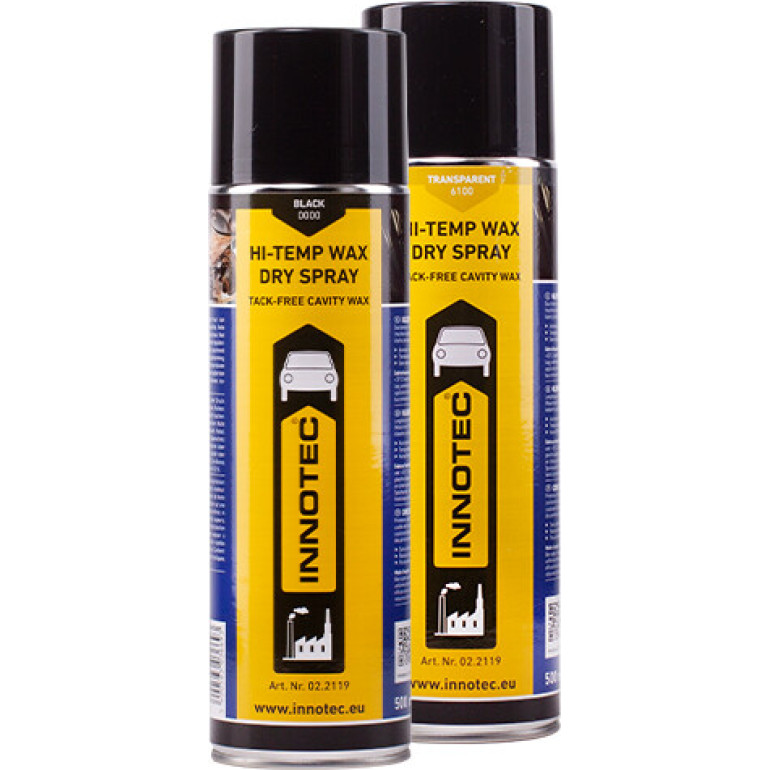 Innotec Hi-Temp Wax Dry Spray Unterboden- & Hohlraumkonservierung Schwarz 500 ml Spraydose 1360-5 Innotec Hi-Temp Wax Dry Spray Unterboden- & Hohlraumkonservierung Schwarz 500 ml Spraydose 1360-5