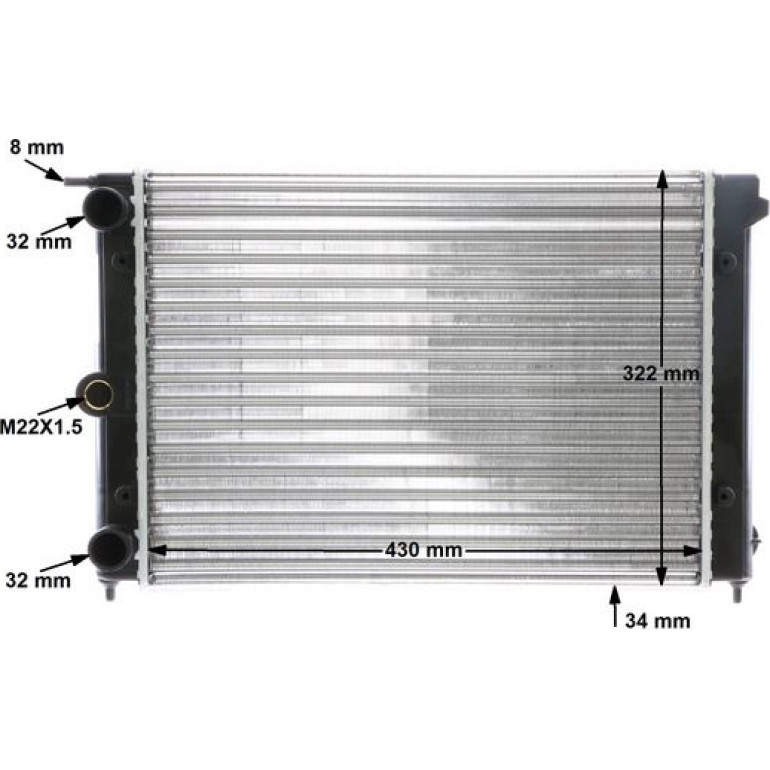 Kühler, Motorkühlung CR 342 000S Kühler, Motorkühlung CR 342 000S