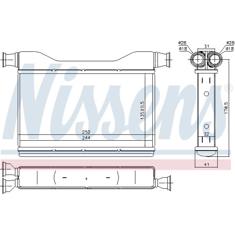 Heizkühler PKW 70528 Heizkühler PKW 70528