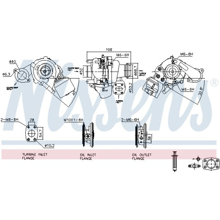 NISSENS Turbolader 93258 NISSENS Turbolader 93258