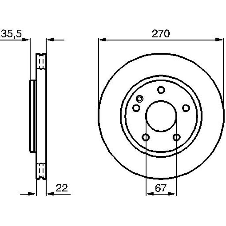 Bremsscheibe 0 986 479 B67 Bremsscheibe 0 986 479 B67