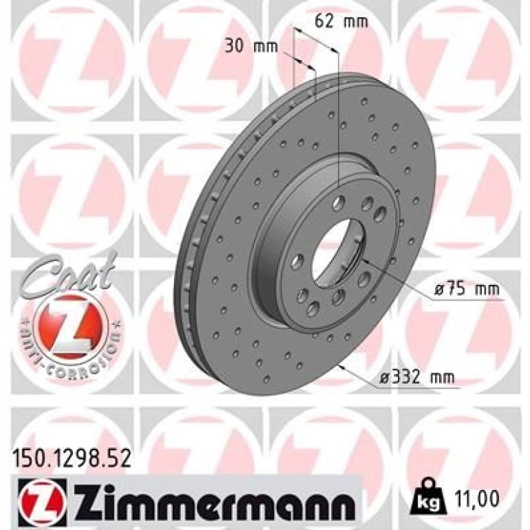 Bremsscheibe VA Sport 150.1298.52 Bremsscheibe VA Sport 150.1298.52