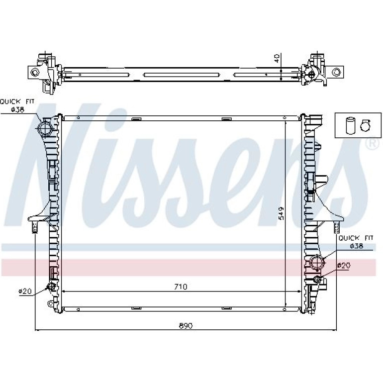 Wasserkühler PKW 65275A Wasserkühler PKW 65275A