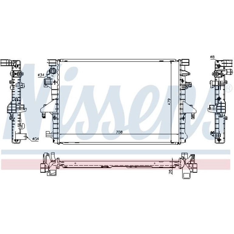 Wasserkühler PKW 65285 Wasserkühler PKW 65285