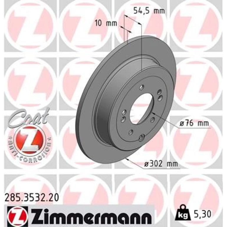 Bremsscheibe HA 285.3532.20 Bremsscheibe HA 285.3532.20