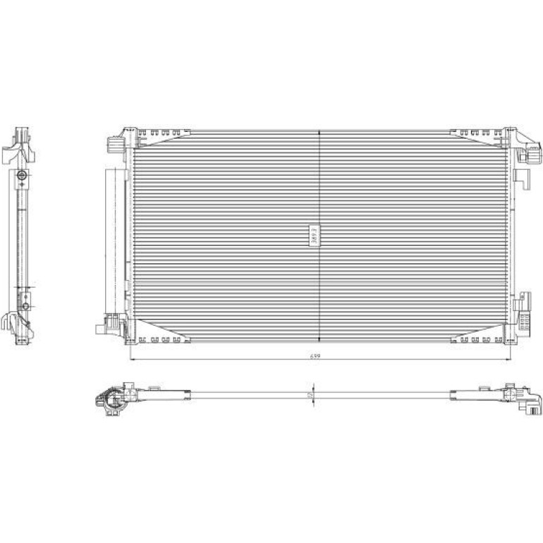 KONDENSATOR, KLIMAANLAGE NRF350455 KONDENSATOR, KLIMAANLAGE NRF350455