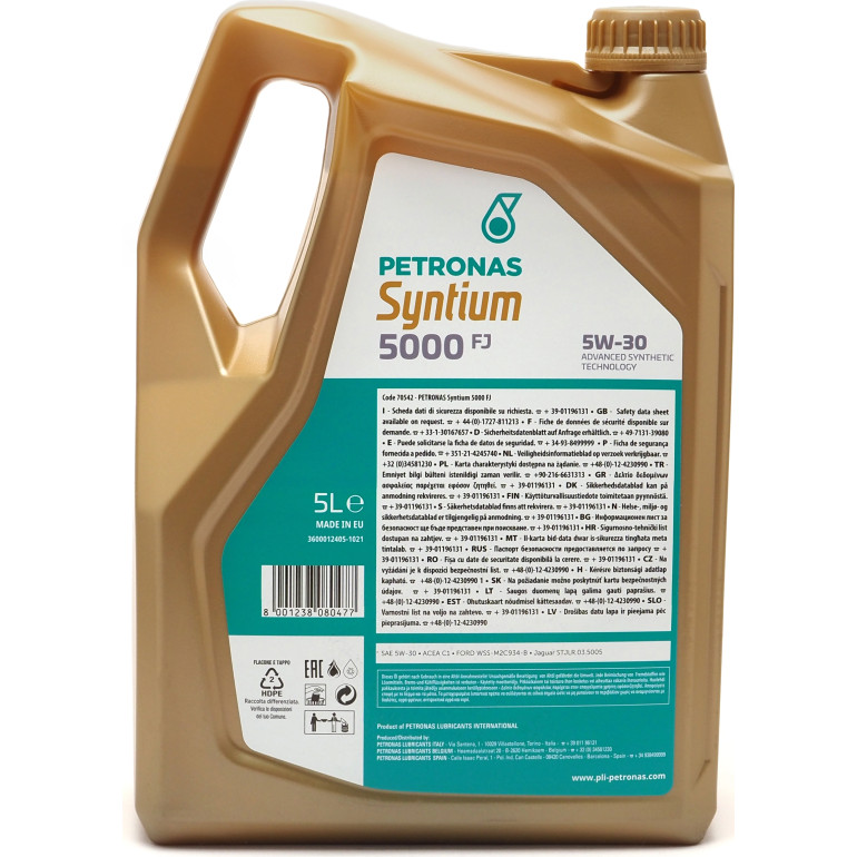 PETRONAS Syntium 5000 FJ 5W-30 70542M12EU