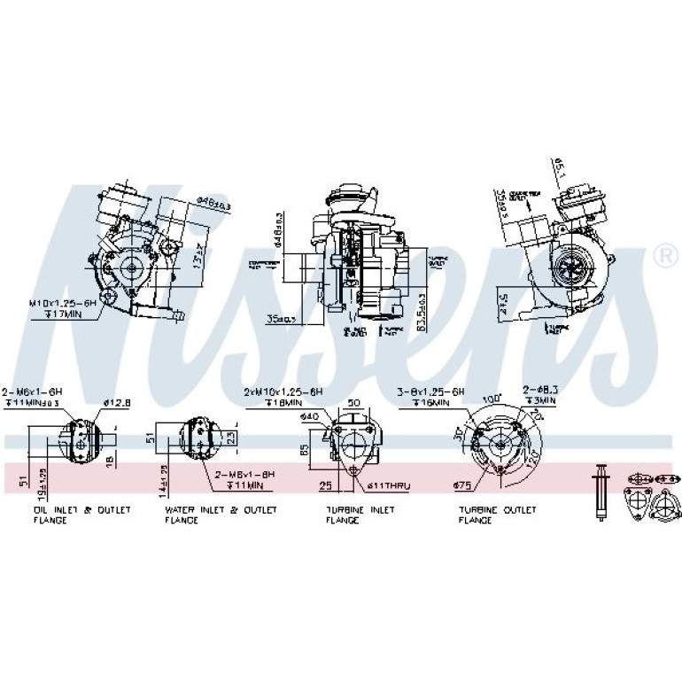 NISSENS Turbolader 93217 NISSENS Turbolader 93217