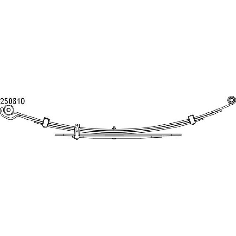 Federpaket - Federung/Dämpfung Toyota T. Hilux 04- (3+2) (610/690mm) 10.250.610.00