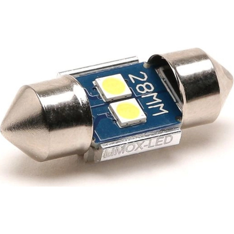 LED Soffitte C5W 28mm 2x 3030 SMD Weiß 250 Lumen Canbus LED Soffitte C5W 28mm 2x 3030 SMD Weiß 250 Lumen Canbus