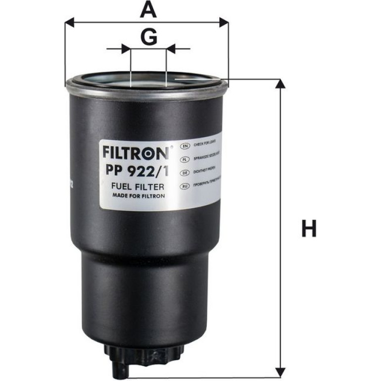 FILTRON Kraftstofffilter PP 922/1 FILTRON Kraftstofffilter PP 922/1
