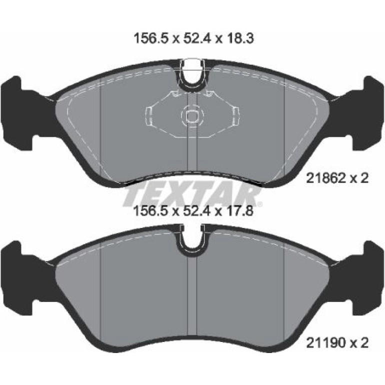 Bremsbelagsatz Opel P. Astra F/Ve 2186201 Bremsbelagsatz Opel P. Astra F/Ve 2186201