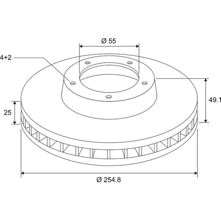 VALEO Bremsscheibe 672804