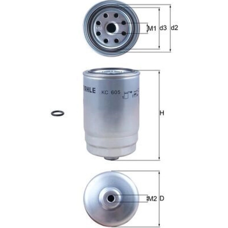 MAHLE Kraftstofffilter KC 605D MAHLE Kraftstofffilter KC 605D