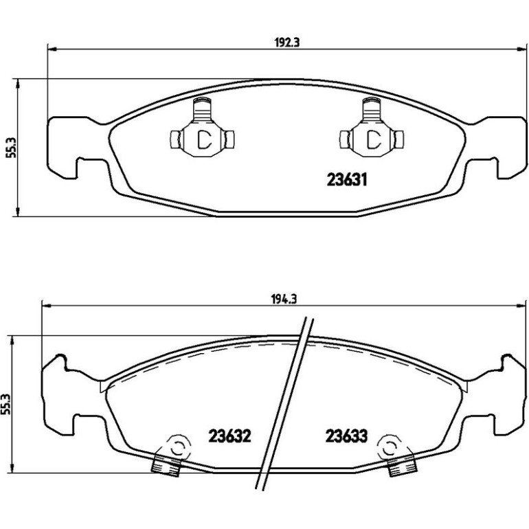 BREMBO Bremsklötze VA P 37 005 BREMBO Bremsklötze VA P 37 005