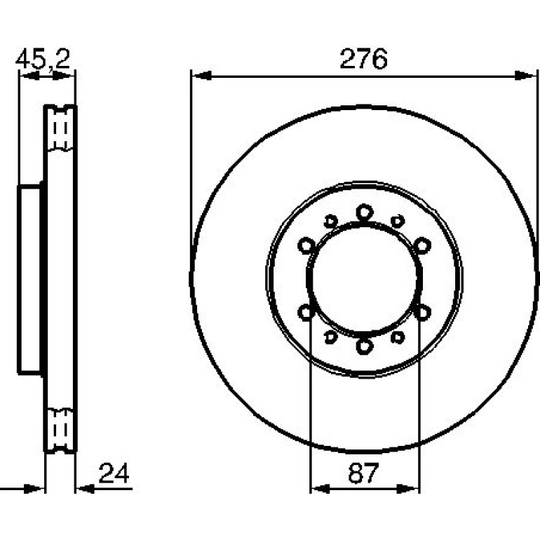 Bremsscheibe VA 0 986 478 844 Bremsscheibe VA 0 986 478 844