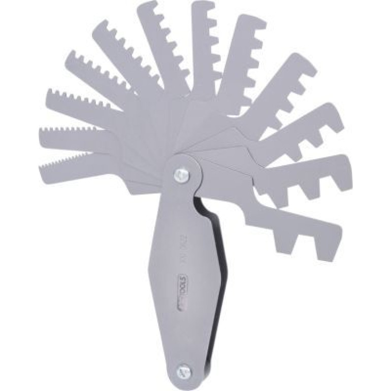 KS TOOLS Trapez-Gewindelehre aus Stahl, für 30°-Gewinde, 2–12 mm 300.0622 KS TOOLS Trapez-Gewindelehre aus Stahl, für 30°-Gewinde, 2–12 mm 300.0622