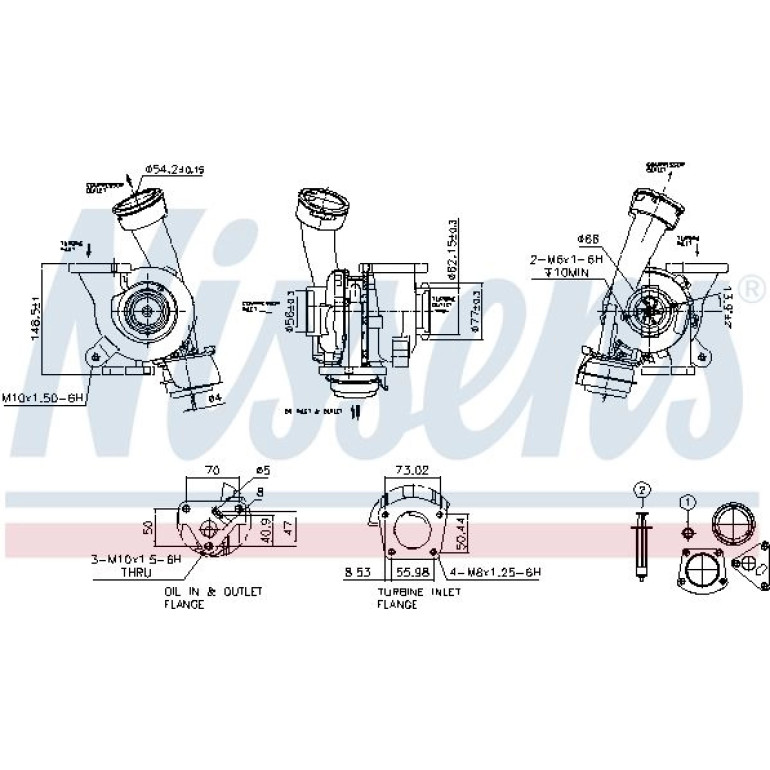 NISSENS Turbolader 93244 NISSENS Turbolader 93244