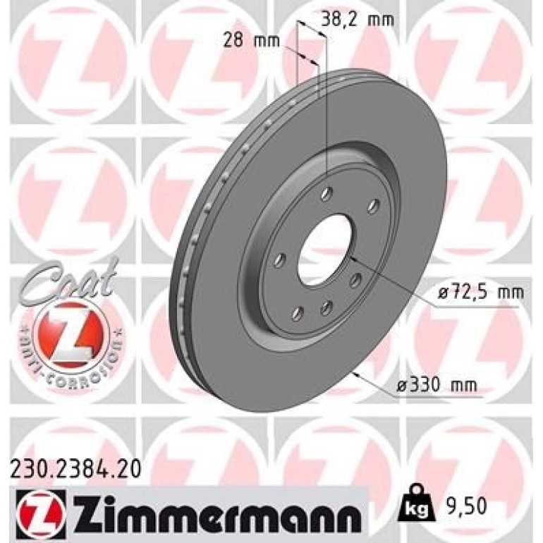 40 481 102 Bremsscheibe VA 230.2384.20 40 481 102 Bremsscheibe VA 230.2384.20