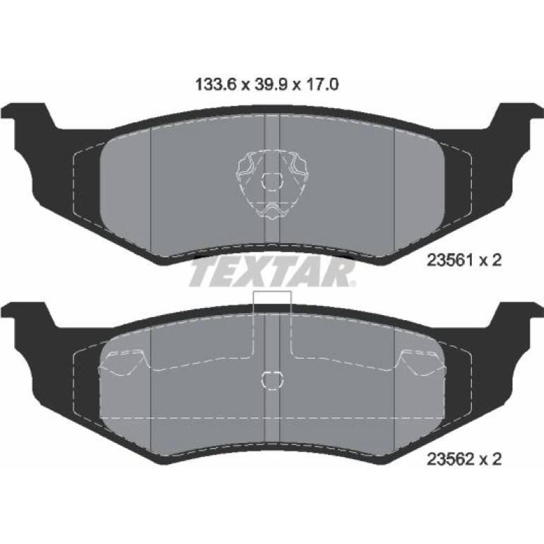 Bremsbelagsatz Chrysler T. Cruiser/Neon/300M 2356102 Bremsbelagsatz Chrysler T. Cruiser/Neon/300M 2356102