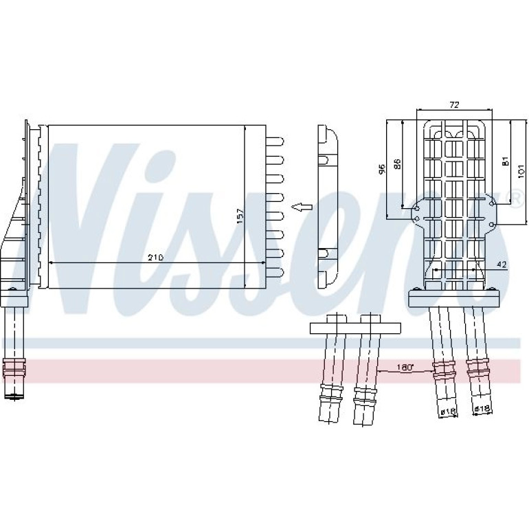 Heizkühler PKW 73258 Heizkühler PKW 73258