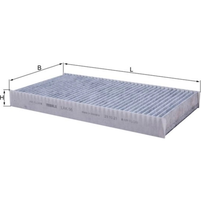 MAHLE Filter, Innenraumluft LAK 56 MAHLE Filter, Innenraumluft LAK 56