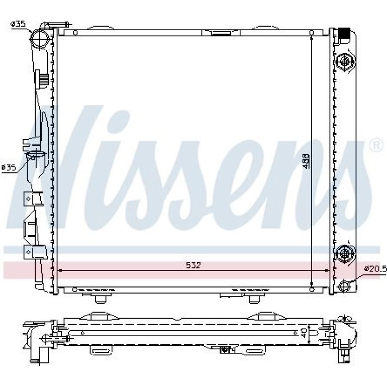 Wasserkühler PKW 62683A Wasserkühler PKW 62683A