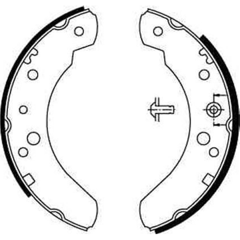 51 461 039 Bremsbacken GS6224 51 461 039 Bremsbacken GS6224