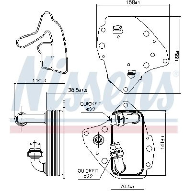 Ölkühler PKW 90996