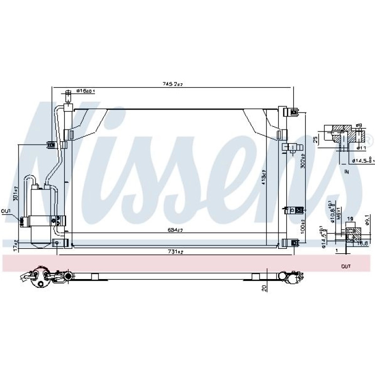 Kondensator PKW 94525 Kondensator PKW 94525