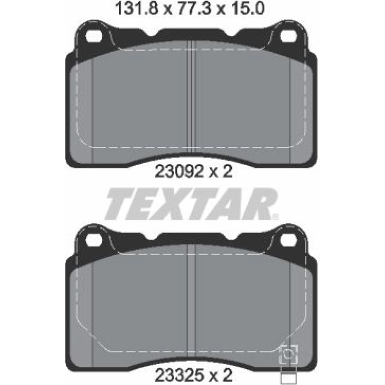 Bremsbelagsatz Subaru P. Impreza/Wrx 2.0-2.5 01 2309204 Bremsbelagsatz Subaru P. Impreza/Wrx 2.0-2.5 01 2309204