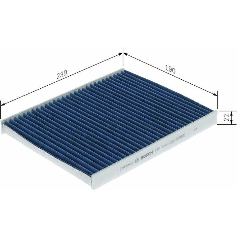 Aktivkohleinnenraumfilter 0 986 628 607 Aktivkohleinnenraumfilter 0 986 628 607