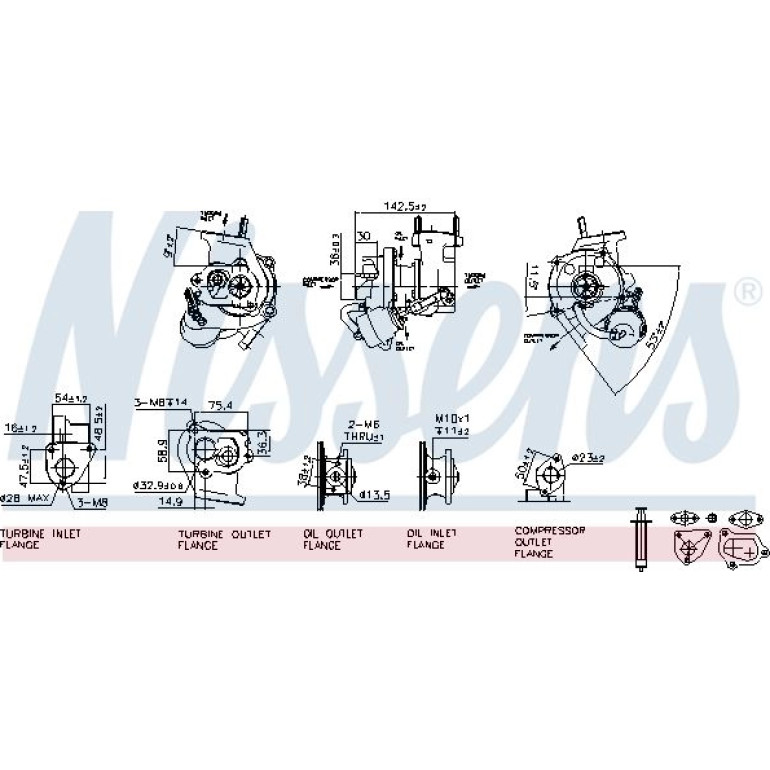 NISSENS Turbolader 93030 NISSENS Turbolader 93030
