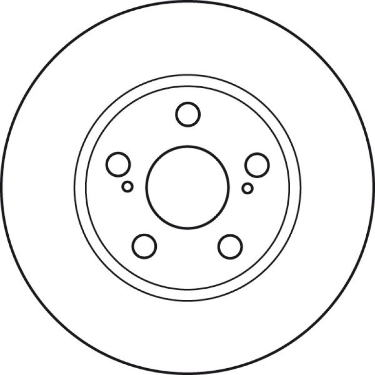 Bremsscheibe Toyota P. Prius 03-09 DF4906 Bremsscheibe Toyota P. Prius 03-09 DF4906