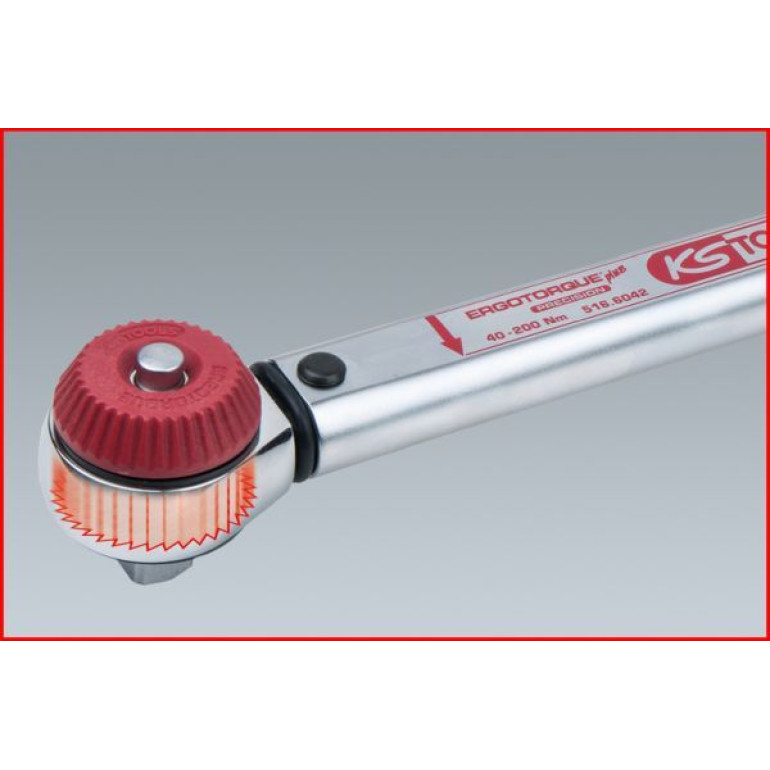KS TOOLS Drehmomentschlüssel 1/2 ERGOTORQUE®precision, 20-200 Nm, mit Ratschenkopf mit Drehradschaltung 516.6042 KS TOOLS Drehmomentschlüssel 1/2 ERGOTORQUE®precision, 20-200 Nm, mit Ratschenkopf mit Drehradschaltung 516.6042