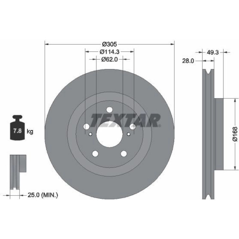 Bremsscheibe 92304305 Bremsscheibe 92304305