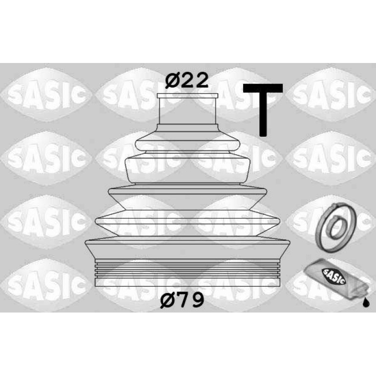SASIC Faltenbalgsatz, Antriebswelle 1906008 SASIC Faltenbalgsatz, Antriebswelle 1906008