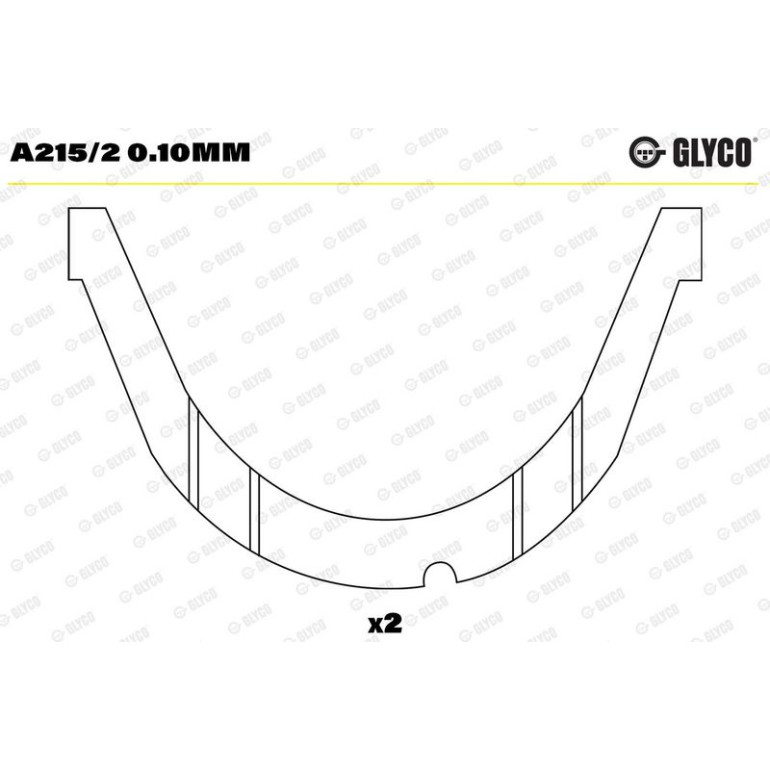 GLYCO Distanzscheibe, Kurbelwelle A215/2 0.10mm GLYCO Distanzscheibe, Kurbelwelle A215/2 0.10mm
