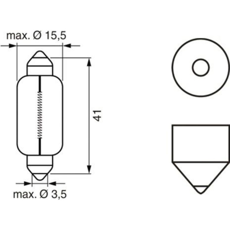 C21W 12V 21W PURE LIGHT 1987302230 C21W 12V 21W PURE LIGHT 1987302230