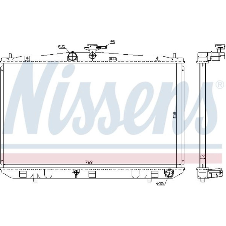 Wasserkühler PKW 646833 Wasserkühler PKW 646833
