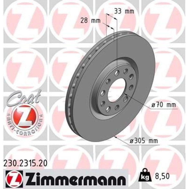 40 481 101 Bremsscheibe VA 230.2315.20 40 481 101 Bremsscheibe VA 230.2315.20