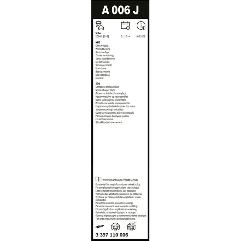 Scheibenwischer 3397110006 Scheibenwischer 3397110006