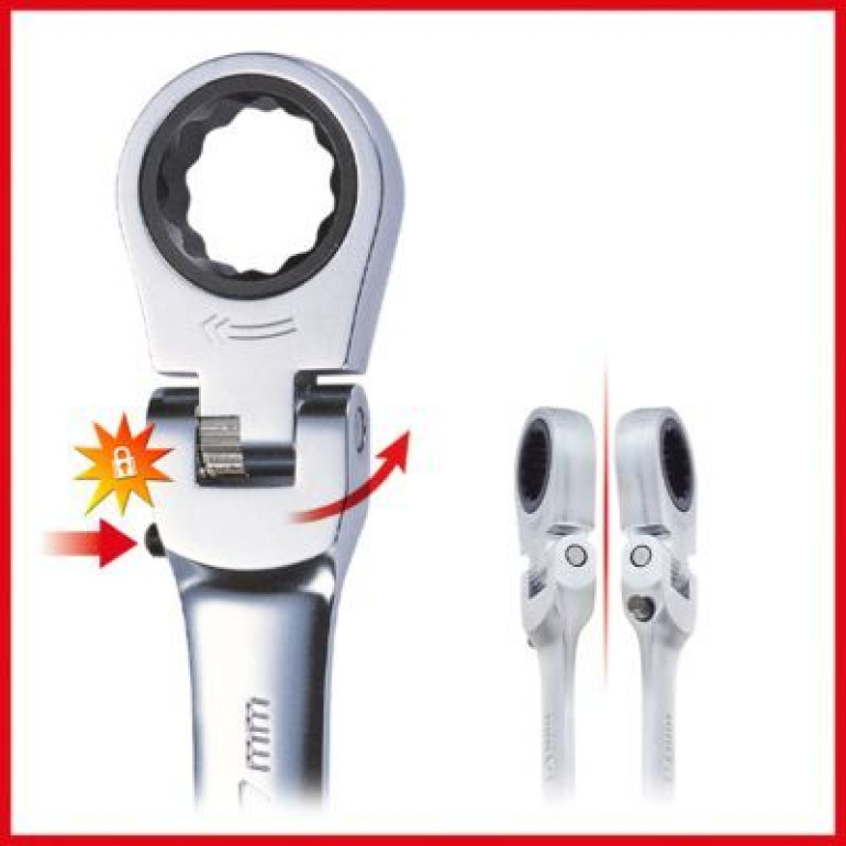 KS TOOLS Gelenkratschenschlüssel mit GEARplus®-Öse, fest verstellbar 503.4810 KS TOOLS Gelenkratschenschlüssel mit GEARplus®-Öse, fest verstellbar 503.4810