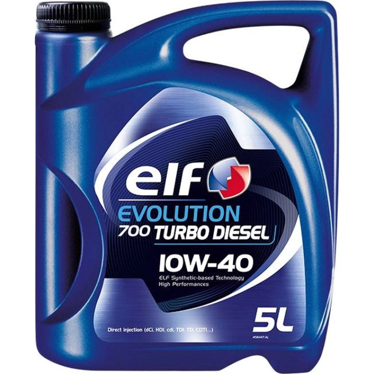 Elf Evolution 700 Turbo Diesel 10W-40 5 Liter 216287 Elf Evolution 700 Turbo Diesel 10W-40 5 Liter 216287